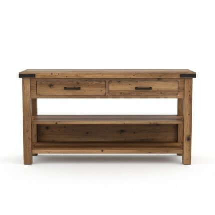 Orzenix Wood Console Table with Storage | Modern Farmhouse Entryway Sofa Table